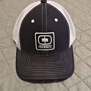 OGIO Black & White Mesh Snapback Cap
